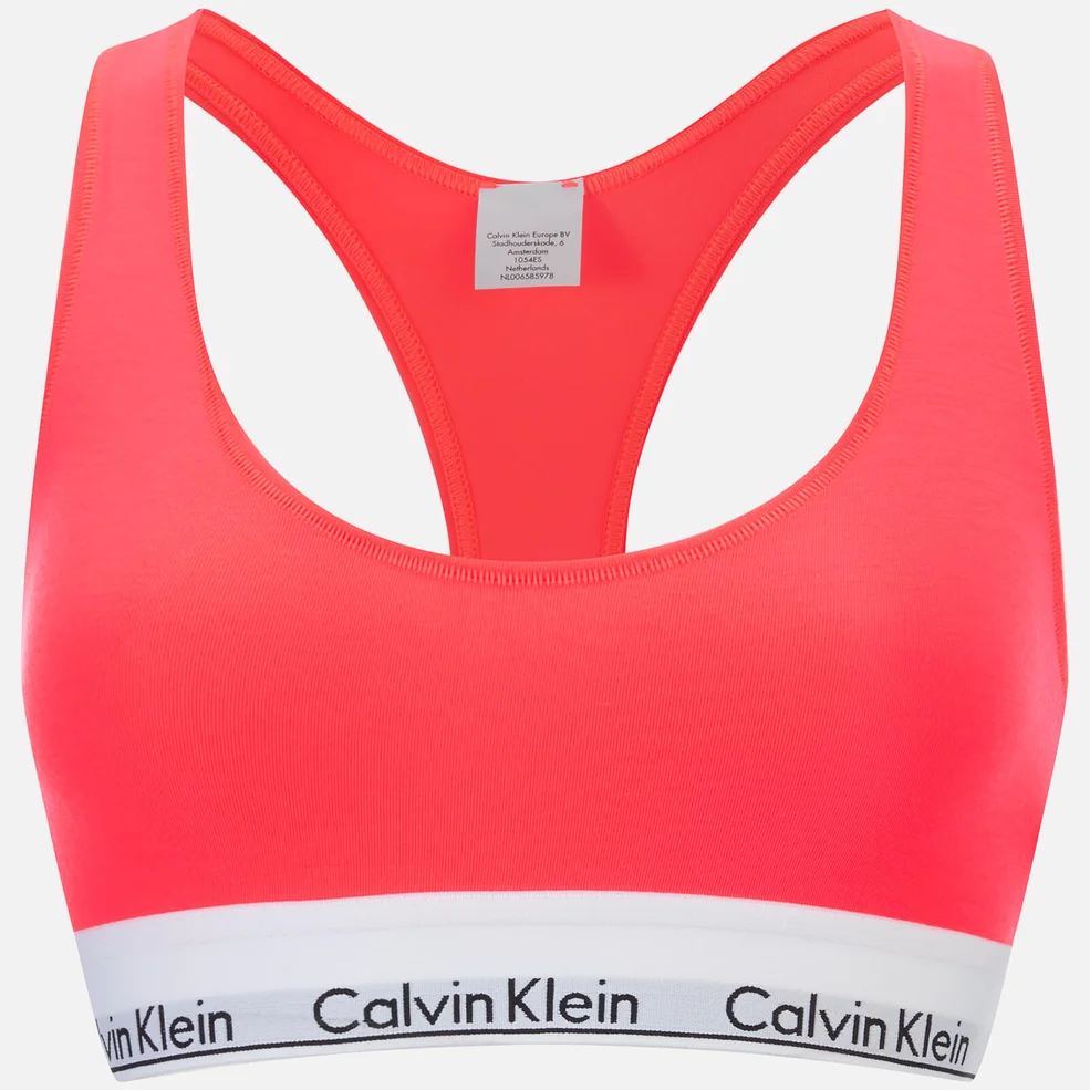 Calvin Klein Women's Modern Cotton Bralette - Bright Nectar Image 1