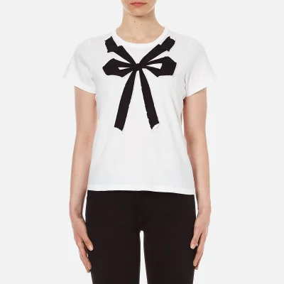 Marc Jacobs Women's Small Folded Bow Tee - White
