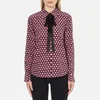 Marc Jacobs Women's Button Down Shirt with Tie - Multi - Image 1