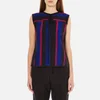 Marc Jacobs Women's Sleeveless Top with Tie - Blue Multi - Image 1