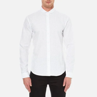 Carven Men's All Over Print Long Sleeve Shirt - Blanc