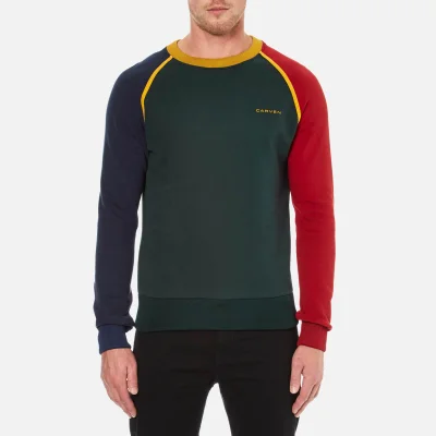 Carven Men's Colour Blocked Sweatshirt - Sapin/Encre/Grenat