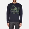 Carven Men's Neon Print Sweatshirt - Marine - Image 1