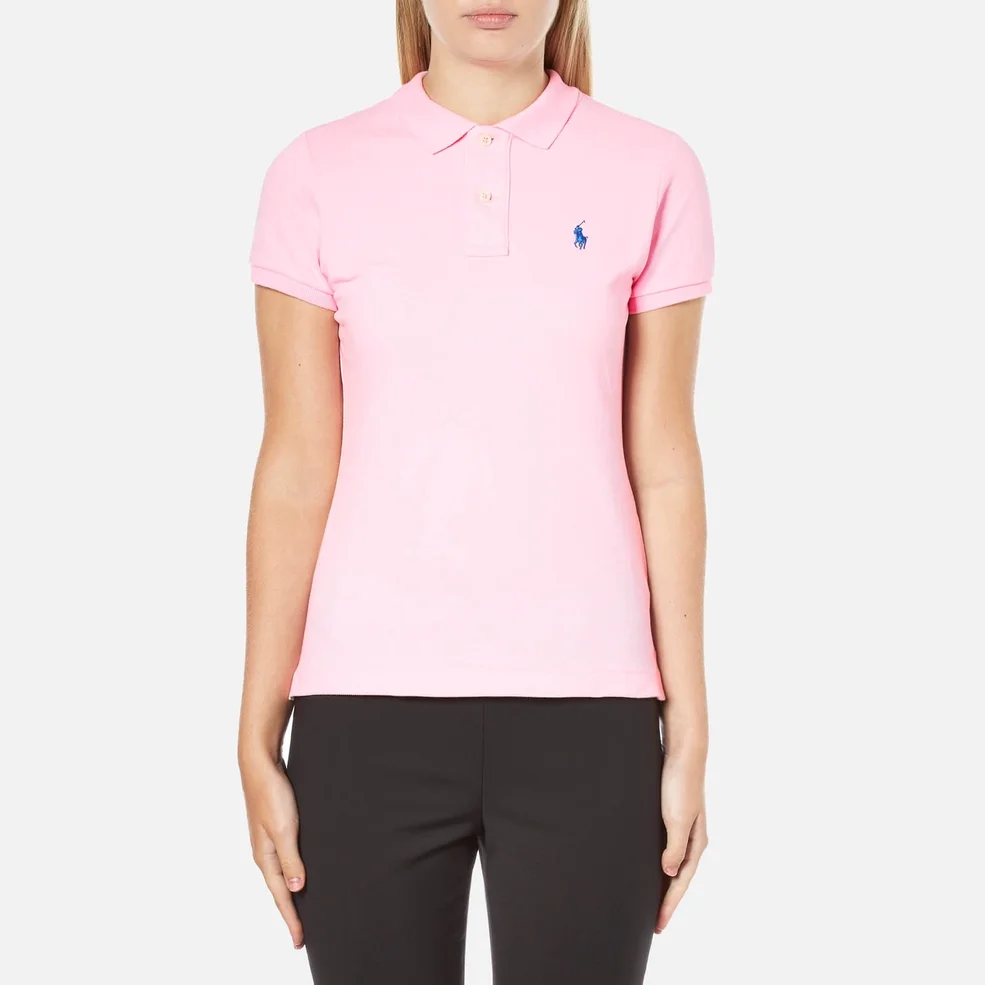 Polo Ralph Lauren Women's Skinny Fit Polo Shirt - Tailor Rose Pink Image 1