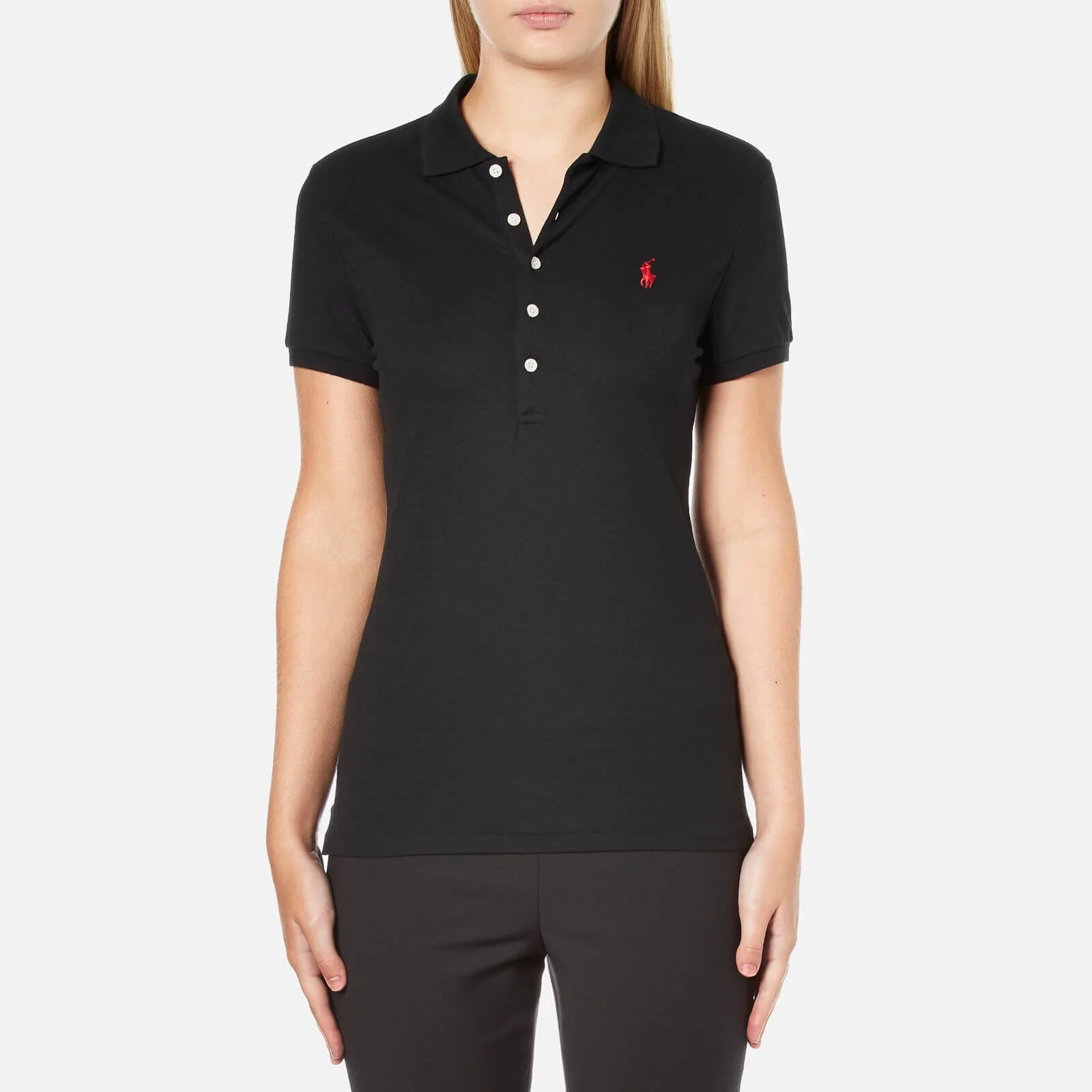 Polo Ralph Lauren Women's Julie Polo Shirt - Black Image 1
