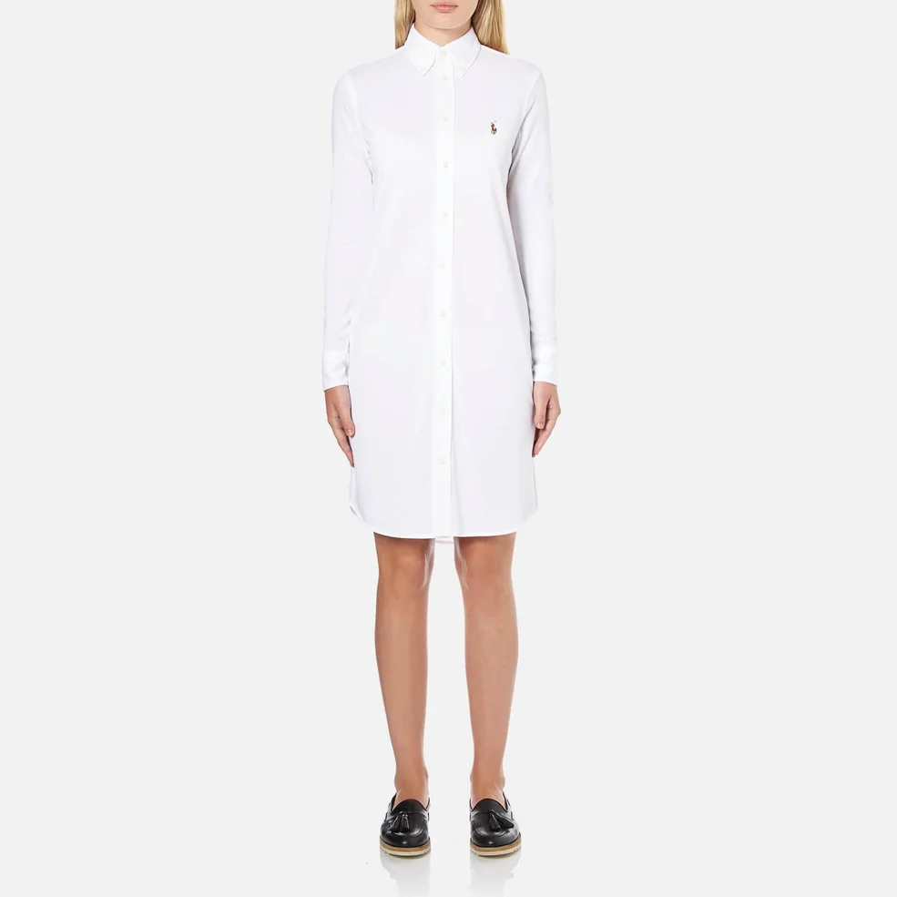 Polo Ralph Lauren Women's Shirt Dress - White Image 1