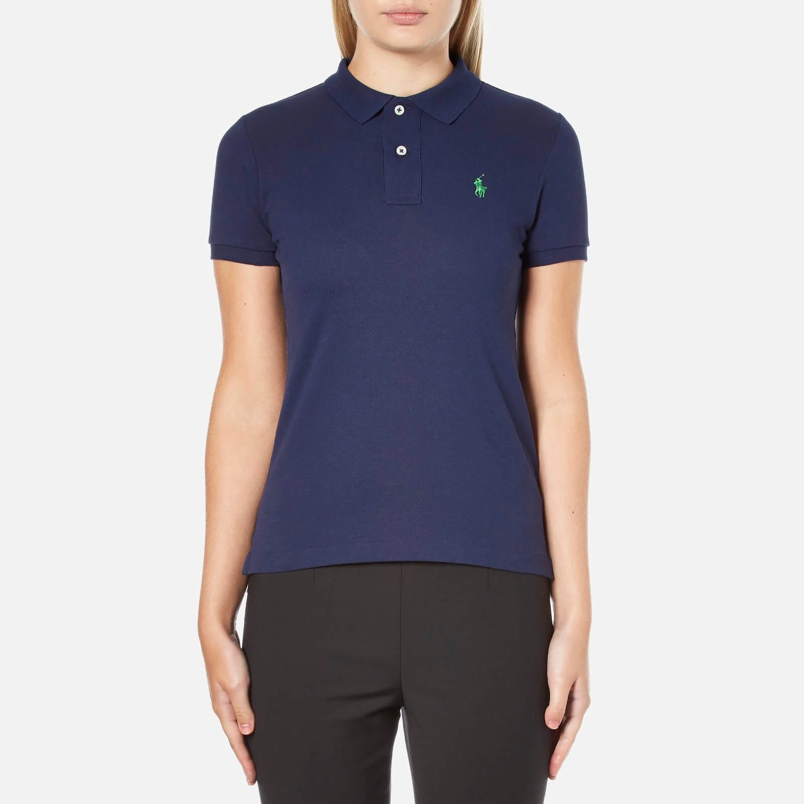 Polo Ralph Lauren Women's Skinny Fit Polo Shirt - Navy Image 1