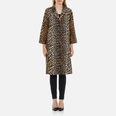 Ganni Women's Yoshe Coat - Leopard