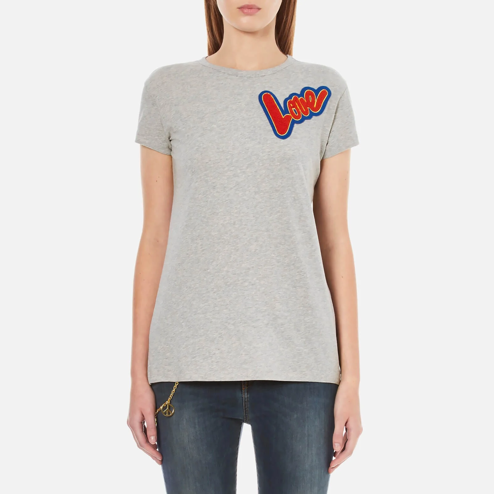 Love Moschino Women's Love T-Shirt - Grey Image 1