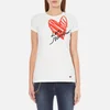 Love Moschino Women's Heart T-Shirt - White - Image 1