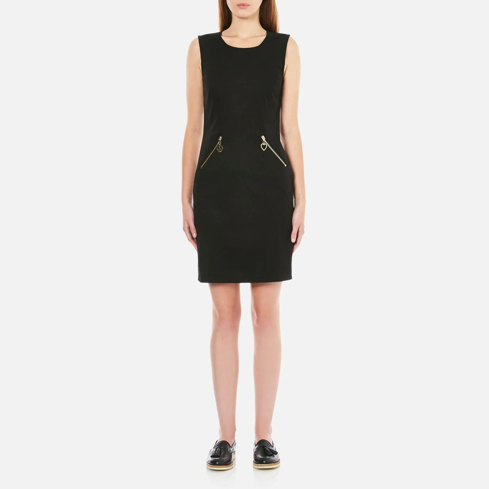 Love Moschino Women's Zip Dress - Black Image 1