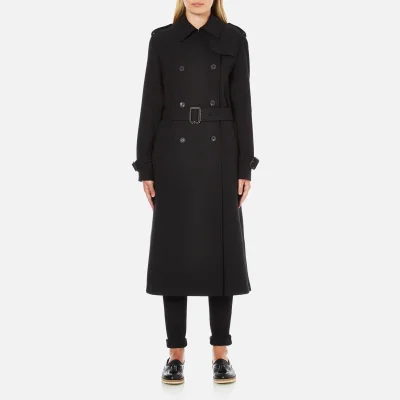 McQ Alexander McQueen Women's Slim Trench Coat - Black
