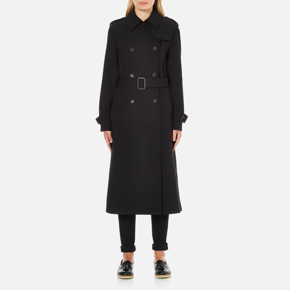 McQ Alexander McQueen Women's Slim Trench Coat - Black Image 1
