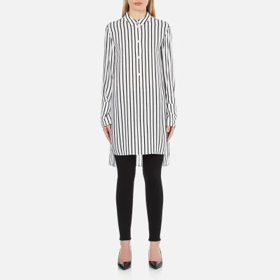 McQ Alexander McQueen Women's Tunic Shirt Dress - White/Black Stripe