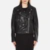 McQ Alexander McQueen Women's Casual Leather Biker Jacket - Black - Image 1