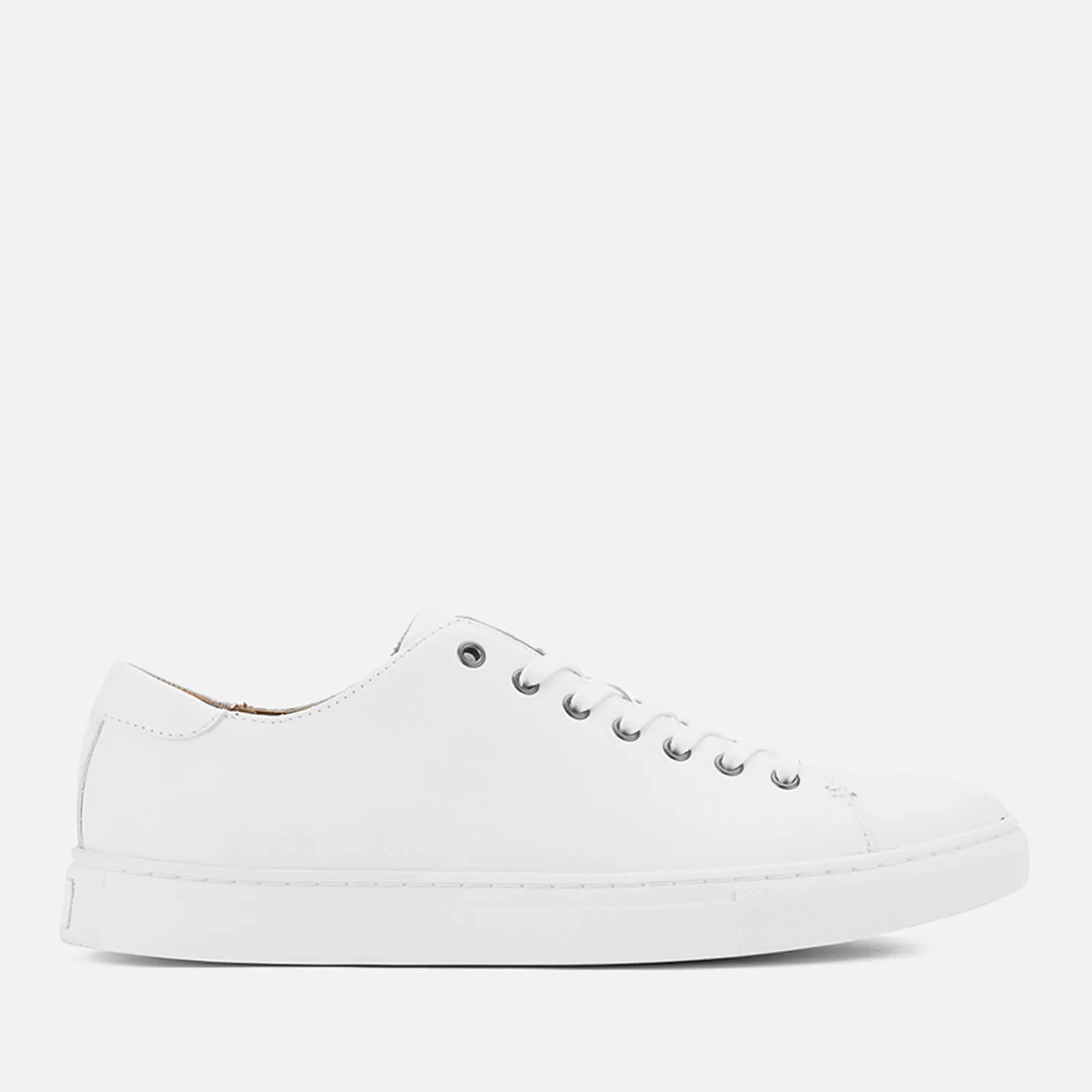 Polo Ralph Lauren Men's Jermain Leather Cupsole Trainers - White Image 1