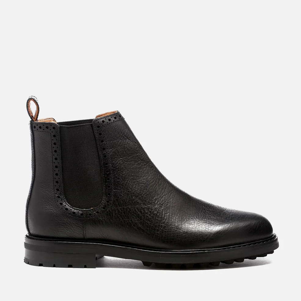 Polo Ralph Lauren Men's Numan Tumbled Leather Chelsea Boots - Black Image 1