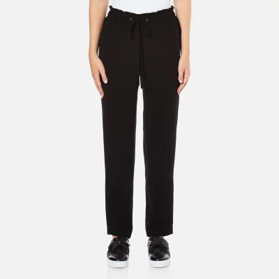 Theory Women's Tralpin Admiral Crepe Light Trousers - Black