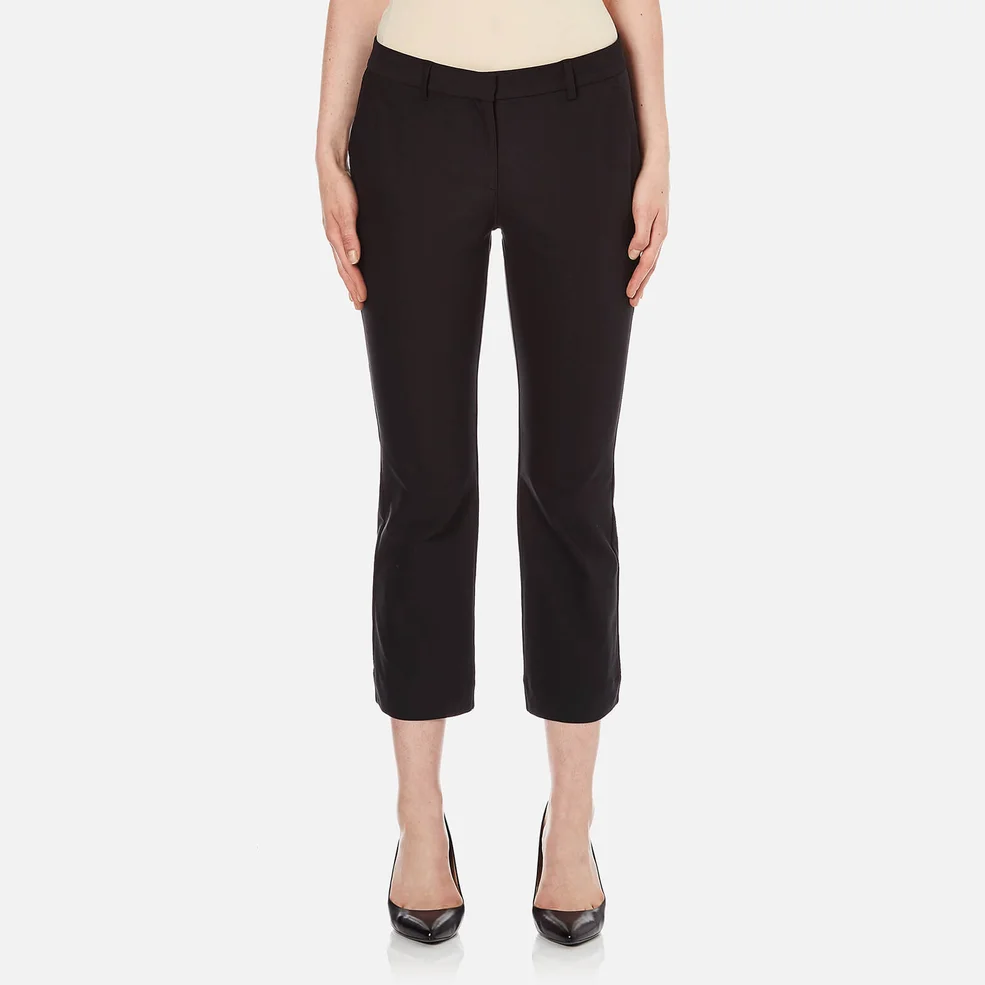 Theory Women's Simonne Admiral Crepe Light Trousers - Black Image 1