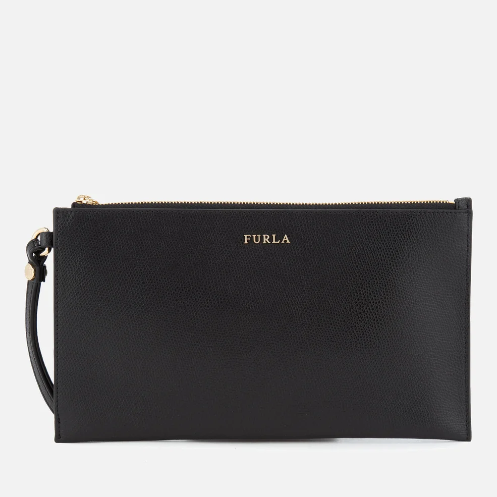 Furla Women's Babylon XL Envelope Clutch Bag - Black Image 1
