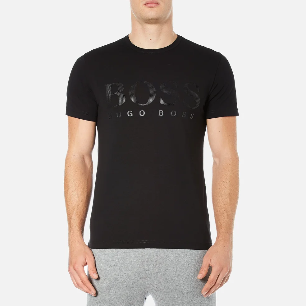 BOSS Green Men's Tee US Tonal Logo T-Shirt - Black Image 1
