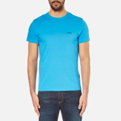 BOSS Green Men's Small Logo T-Shirt - Blue