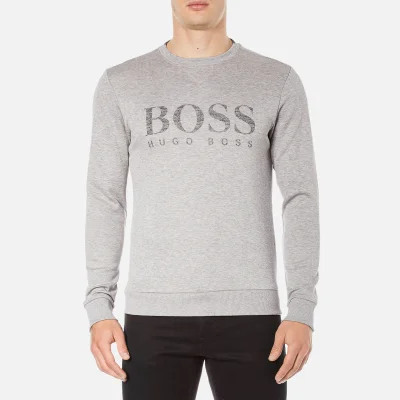 BOSS Green Men's Salbo Logo Sweatshirt - Grey