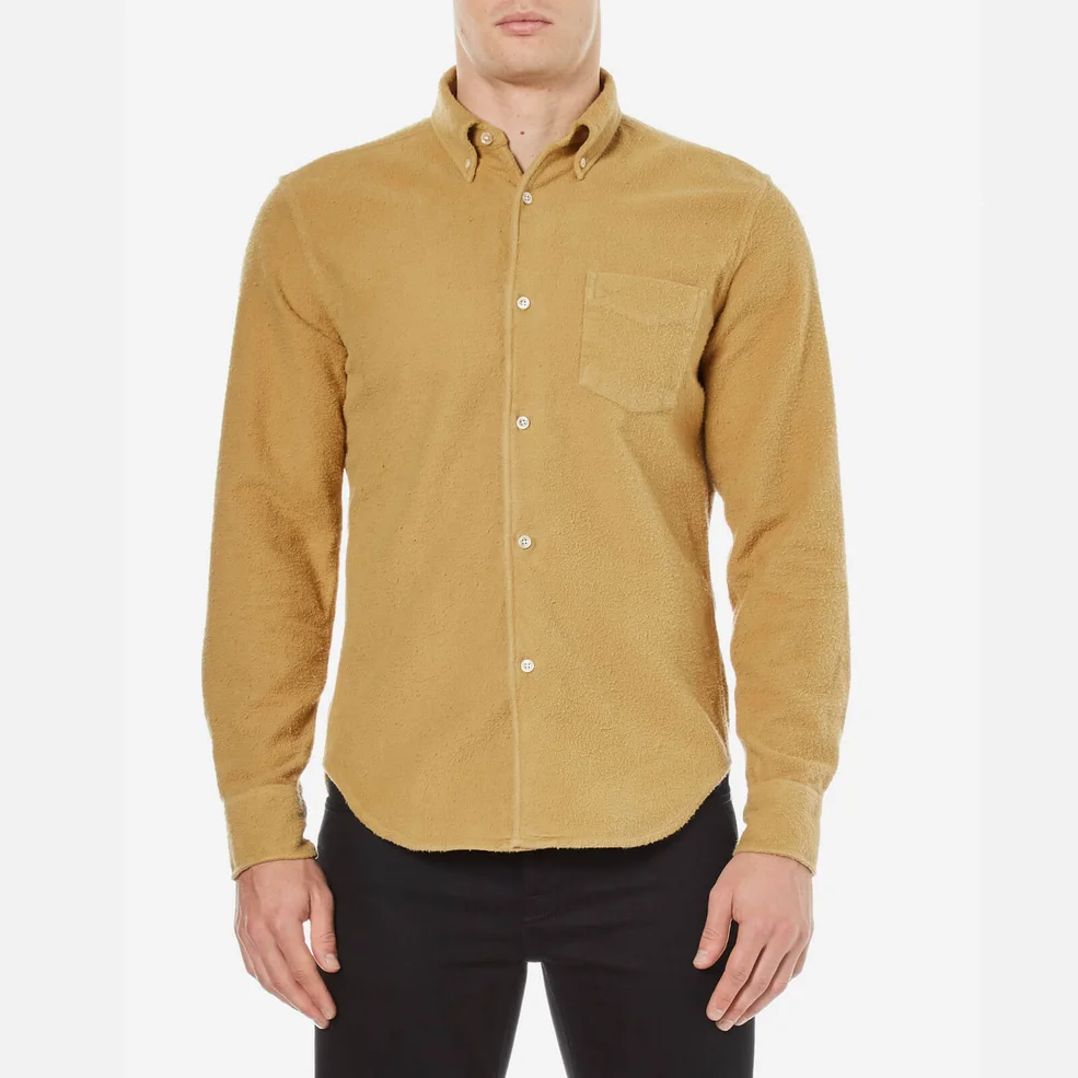 Our Legacy Men's 1950's Yolk Peeled Flannel Shirt - Yellow Image 1