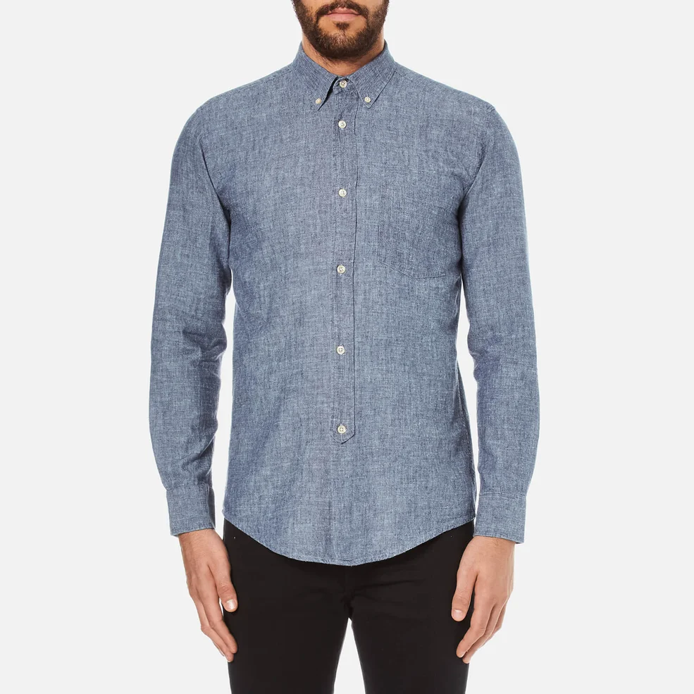 Our Legacy Men's 1940's Shirt - Chambray Blue Image 1