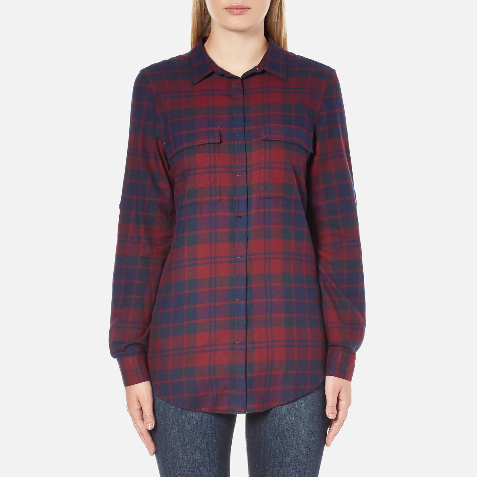 Barbour Women's Highland Shirt - Merlot Image 1