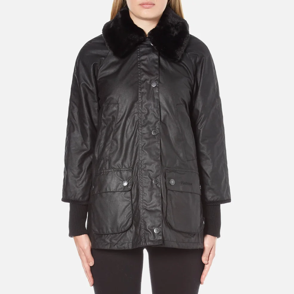 Barbour Women's Snow Bedale Jacket - Black Image 1