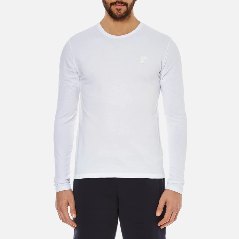 Versace Collection Men's Small Logo Crew Neck T-Shirt - White Image 1