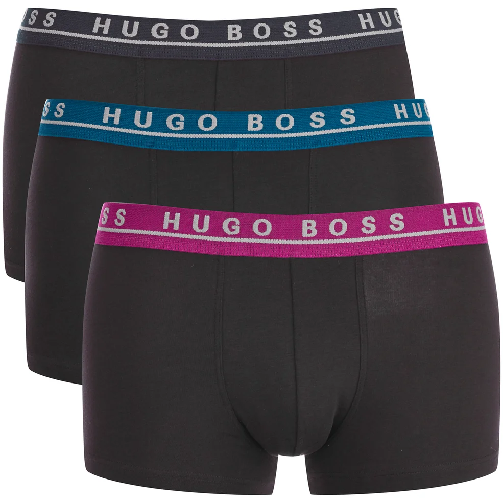 BOSS Hugo Boss Men's 3 Pack Trunks - Black Image 1