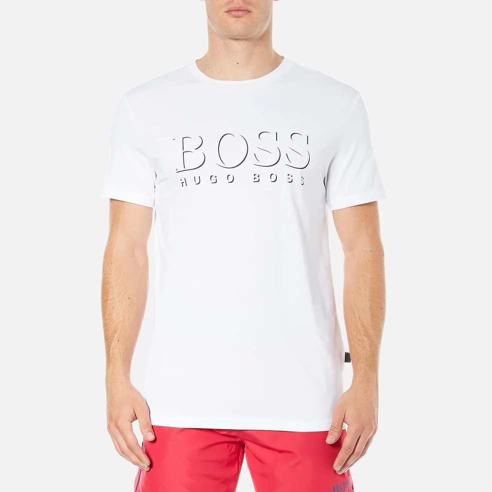 BOSS Hugo Boss Men's Large Logo T-Shirt - Natural Image 1