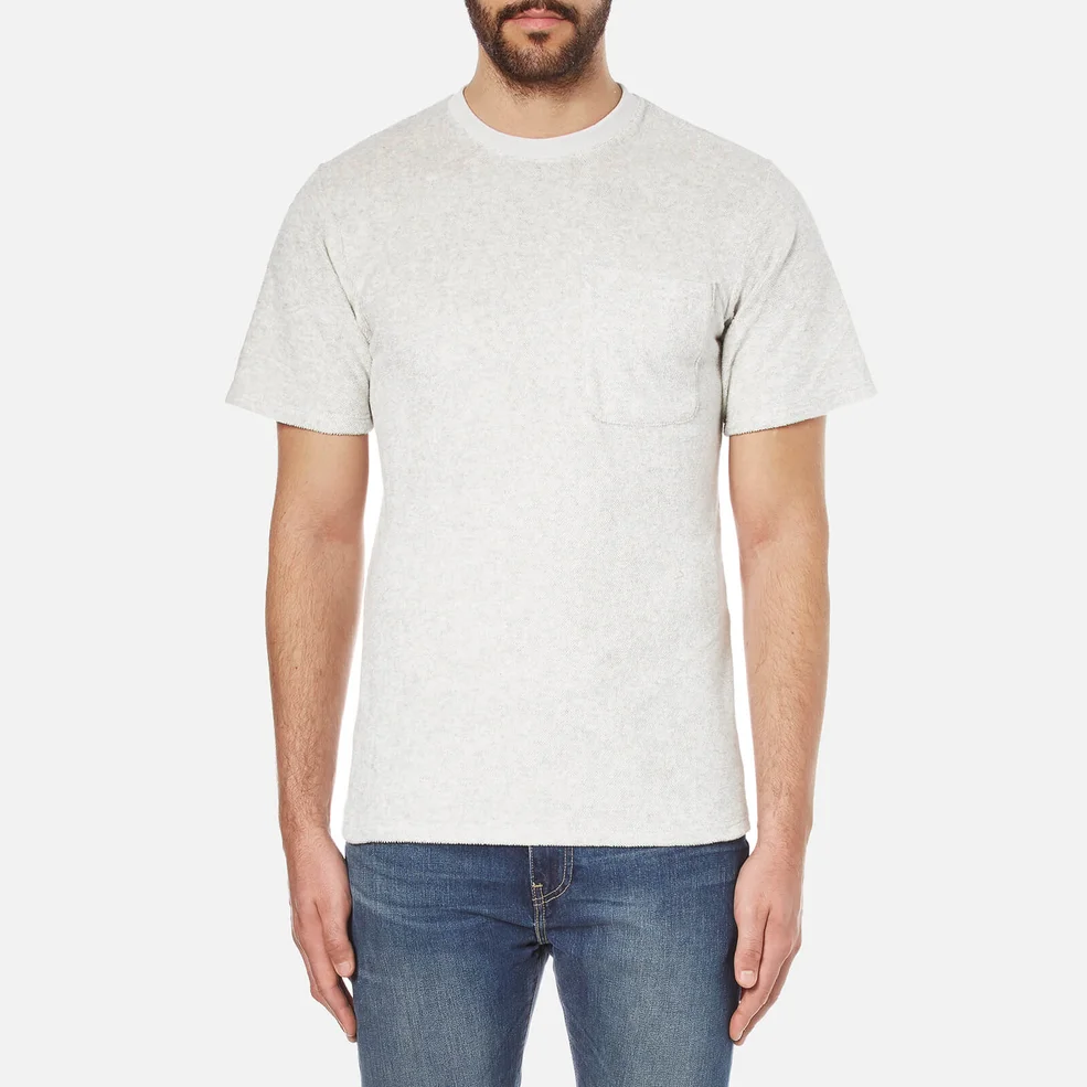 A Kind of Guise Men's Qanate Pocket T-Shirt - Light Grey Image 1