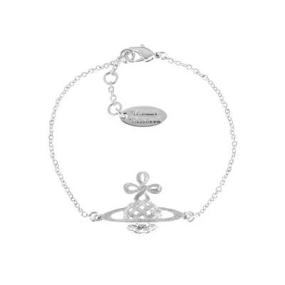 Vivienne Westwood Jewellery Women's Simone Bas Relief Bracelet - Rhodium
