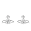 Vivienne Westwood Jewellery Women's Grace Bas Relief Stud Earrings - Crystal - Image 1