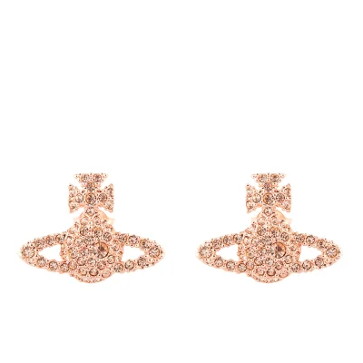 Vivienne Westwood Jewellery Women's Grace Bas Relief Stud Earrings - Pink Gold