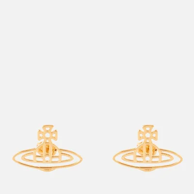 Vivienne Westwood Women's Thin Lines Flat Orb Stud Earrings - Gold