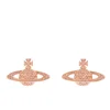 Vivienne Westwood Jewellery Women's Mini Bas Relief Pierced Earrings - Silk Crystals - Image 1