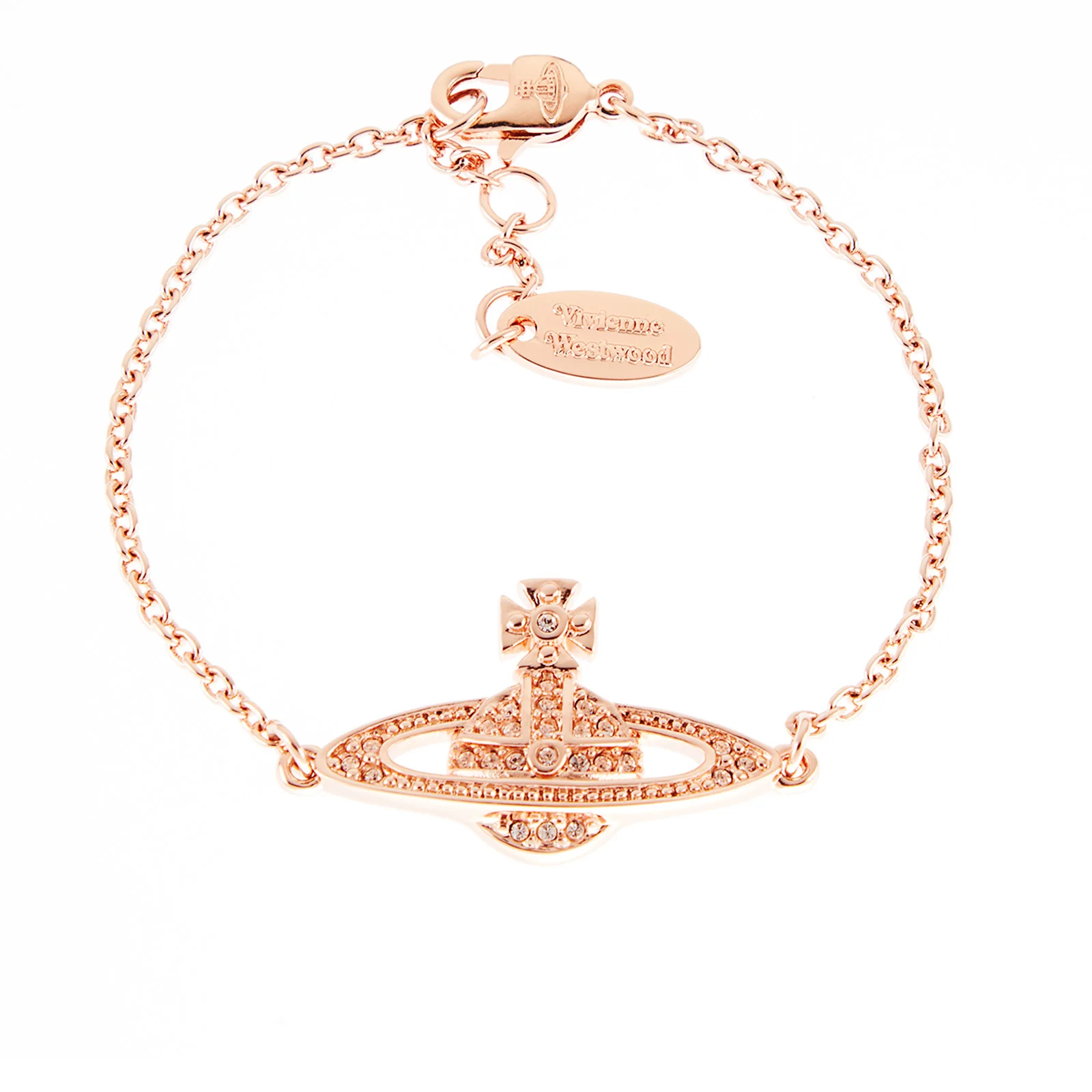 Vivienne Westwood Jewellery Women's Mini Bas Relief Bracelet - Silk Crystals Image 1