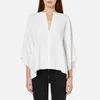 Helmut Lang Women's Georgette Silk Square Shape Shirt - White - Image 1