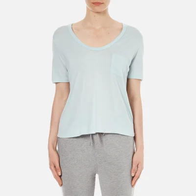 T by Alexander Wang Women's Classic Cropped T-Shirt with Chest Pocket - Wave