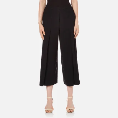 T by Alexander Wang Women's Poly Crepe Flared Pants - Black