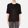 T by Alexander Wang Women's Viscose Jersey Short Sleeve Drop Shoulder T-Shirt - Black - Image 1