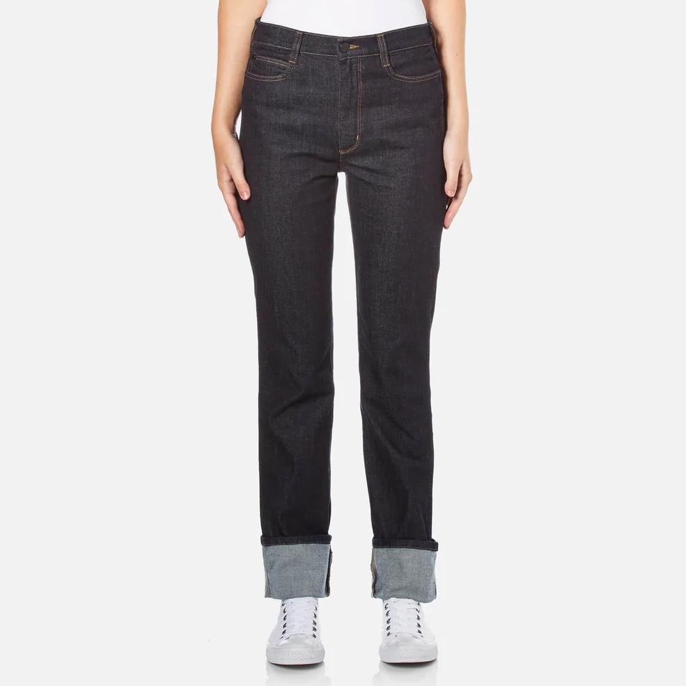 PS by Paul Smith Women's Turn Up Jeans - Blue Image 1