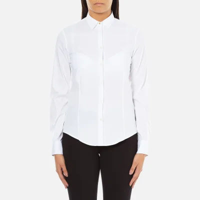PS by Paul Smith Women's White Classic Shirt with Spot Cuff - White