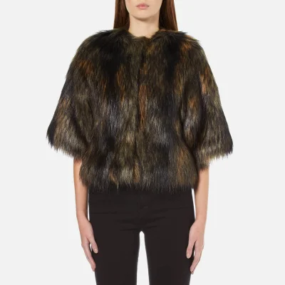 PS by Paul Smith Women's Faux Fur Shrug Coat - Multi
