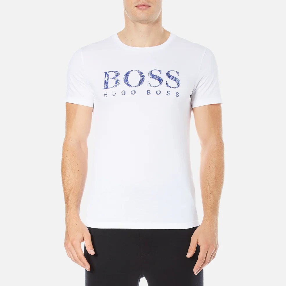 BOSS Orange Men's Tommi 3 Large Logo T-Shirt - White Image 1