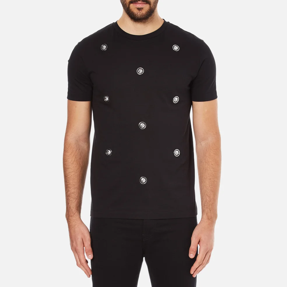 Versus Versace Men's Embellished Crew Neck T-Shirt - Black Image 1